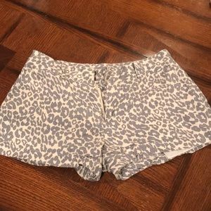 Cynthia Rowley leopard print shorts